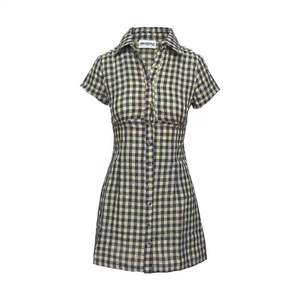 Vestidos de Mujer Elegantes y Sencillos, Estilo Casual, a la Moda, con Botones, Corte Ajustado, Midi, Rectos, para Fiesta, Verano - Product Image 6