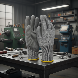 Guantes de Polietileno Resistentes a Cortes Ttake Talla 9 con Recubrimiento de Poliuretano para Uso Industrial - Product Image 3