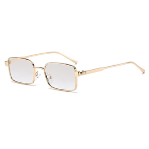 Occhiali da Sole Rettangolari da Uomo all'Ingrosso, Montatura in Metallo Dorato di Lusso, Protezione UV, Occhiali alla Moda - Product Image 3