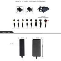 Adaptateur d'alimentation pour bande LED 72W 12V 6A ETL FCC GS pour OEM ODM AC DC, efficacité 87%, ondulation 200mV, chargeur pour ordinateur portable, caméra CCTV