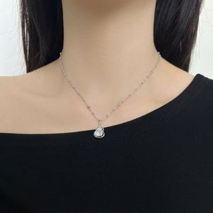 Collares con Colgante en Forma de Calabaza de Plata de Ley 925 con Circonita 5A, Diseño Elegante y Delicado de Dylam, Joyería Fina de Moda para Mujer - Product Image 4
