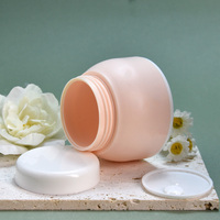 Emballages cosmétiques en plastique pour usine, pots de 50 ml, logo personnalisé, pot cosmétique rechargeable à large ouverture pour crème pour le visage, gommage, lotion, baume