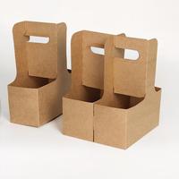 Support de Transport Écologique pour Boissons en Gros – Porte-Gobelets 2, 3, 4, 6 Tasses avec Poignée pour Café, Bubble Tea – Vente en Gros OEM