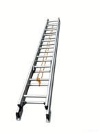 Échelle industrielle moderne extensible en aluminium, capacité 150 kg, échelle d'extension pour grenier, échelle à marches 16 marches, échelle à marches 40 marches