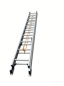 Scala Estensibile Industriale Moderna <span class=keywords><strong>in</strong></span> Alluminio, Capacità 150KG, Scala per Soffitta, Scala Estensibile a 16 o 40 Gradini - Product Image 2