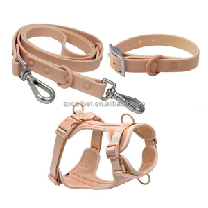 Colorful Waterproof Strong <strong>Cat</strong> Dog Pet PVC Collar Leash <strong>Harness</strong> - Product Image 3