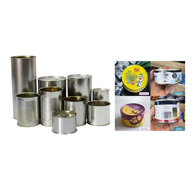 3.5 gram Factory Customized Pressitin Tuna Tin Cans 100ml