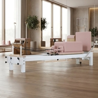 Máquina de Pilates Reformer de Aluminio de Alta Calidad con Resortes Alemanes Tipo Piano y Resistencia Ajustable para el Hogar y el Estudio