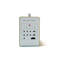 Kits d'éclairage solaire à charge mobile à la maison système de panneaux solaires mini centrale électrique système solaire
