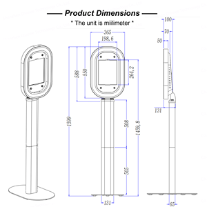 كشك تصوير آيباد بيضاوي الشكل اقتصادي مع حامل طابعة، معدات محمولة للتأجير في الحفلات - Product Image 5
