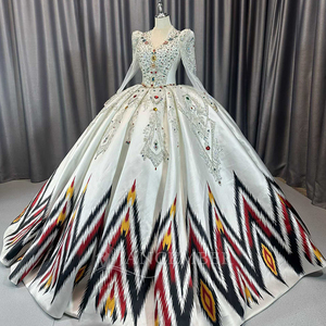 Lscm80 Colored Diamonds <b>Wedding</b> Dress Quinceanera Dresses Ruffles Princess Sweet 15 16 Ball Gowns Jancember - Product Image 5