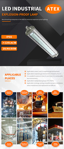 Luces Lineales a Prueba de Explosiones Atex IP66 de 20w 40w 60w con Cubierta de PC para Iluminación LED Industrial de Zona 2 - Product Image 2