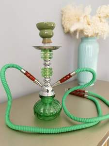 Fábrica transfronteriza caliente 32 cm pequeño doble acrílico Color Maya Hookah con sabor cuenco laca técnica Hookah carbón - Product Image 6