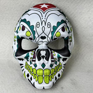 Máscara del Día de Muertos Máscara de Calavera para Halloween Máscara para Fiesta de Disfraces Suministro de Disfraz para Fiesta Mexicana - Product Image 1