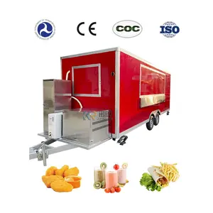 2024 Intelligent Small Investment And High Profits Catering Trailers Fast Food Car Fast Food Mobile Kitchen Trailer