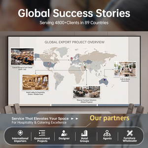 Set di Arredamento Commerciale Elegante in Stile Nordico per Ristoranti: <span class=keywords><strong>Tavolo</strong></span> Quadrato, Sedia Curva, <span class=keywords><strong>Panca</strong></span> Lunga per Caffetterie e Bar in Sudafrica - Product Image 6