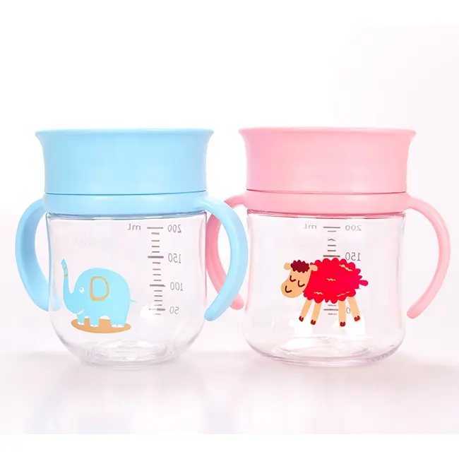 Produk Pemberian Makan Bayi Gratis BPA 360 Gelas Air Pelatihan Botol Susu Bayi