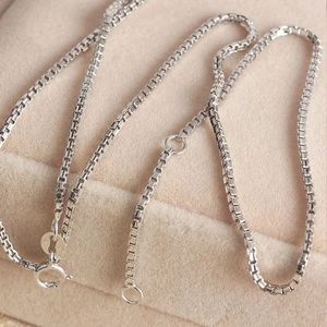 Xinfly 18k Gold <b>Thin</b> Box Clavicle Chain Necklace Trendy Vintage Style Fashion Jewelry for Women for Wedding or Gift - Product Image 4