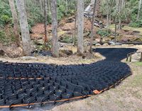 Système de stabilisation du sol en géocell HDPE à distance de soudure personnalisée pour la protection des pentes et le renforcement de la terre 150mm 200mm