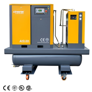 Compresseur d'air à vis 22KW 30HP 2,8-3,8 M3/min 99-134 Cfm 7-13 bar pour machine CNC/machine d'emballage/meublerie/industrie du <span class=keywords><strong>location</strong></span> - Product Image 1