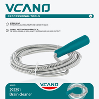VCANO 15M OEM Outil de nettoyage de canalisations en acier à ressort en plastique écologique pour usage industriel et bricolage, spirale de dragage d'égouts 1