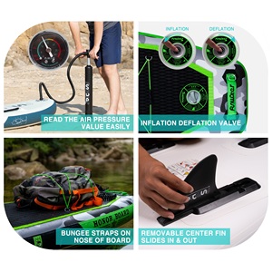 Tabla de SUP Inflable FUNWATER, Envío Gratuito, Dropshipping, OEM, Tabla de SUP de 12' Inflable, Tabla de SUP de <span class=keywords><strong>Doble</strong></span> <span class=keywords><strong>Capa</strong></span>, Juegos Acuáticos, <span class=keywords><strong>Surf</strong></span> - Product Image 5