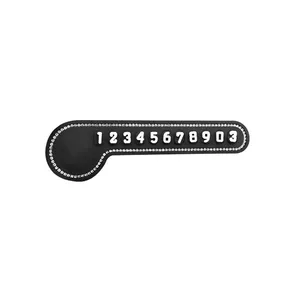 새로운 디자인 전화 번호 주차장 정지 카드 숨겨진 번호판 스티커 임시 주차 카드 제조 업체