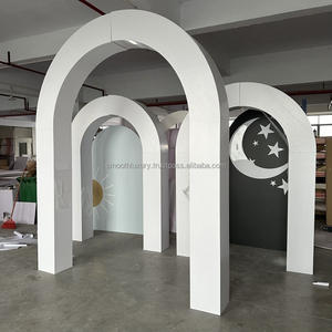 SMOOTH Luxury Factory OME Craft White Arch Pvc Soporte de fondo Conjunto de decoración de eventos de boda - Product Image 5