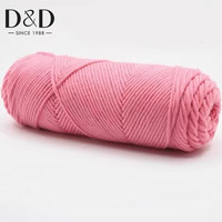 Benang Rajut Tebal Lembut 8 Ply Bahan Katun Buatan Tangan untuk Kerajinan DIY, Cocok untuk Tas, Syal, Topi