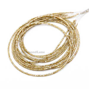 Cubo de cuentas de diamantes amarillos, patrón de tubo suelto facetado por quilate, piedra de joyería, cuentas de diamantes naturales, Cubo de diamantes de calidad Gtreat - Product Image 4