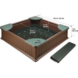 <span class=keywords><strong>Bac</strong></span> à <span class=keywords><strong>sable</strong></span> intérieur extérieur en <span class=keywords><strong>plastique</strong></span> Beast Price <span class=keywords><strong>bac</strong></span> à <span class=keywords><strong>sable</strong></span> pour enfants avec sièges à 4 coins - Product Image 3