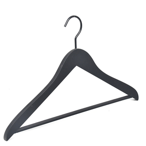 Oltre 19 anni appendiabiti Custom appendiabiti rivestiti in gomma nera appendiabiti in <span class=keywords><strong>legno</strong></span> per negozio - Product Image 3