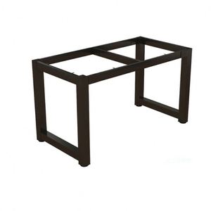 Industrial Modern Cast Iron Outdoor Dining Metal Table <b>Frame</b> <b>Large</b> Cross-Base Pedestal Black Kitchen Hospital Coffee Table - Product Image 2