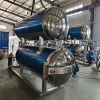 Máquina Esterilizadora de Alimentos Totalmente Automática, Retorta Horizontal Controlada por Computadora para Procesamiento de Alimentos
