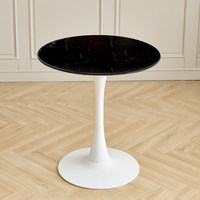 Table de bar ronde nordique légère et luxueuse, avec capacité mobile pour 4 personnes, idéale pour les bureaux, les balcons