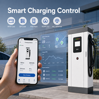 Chargeur DC pour véhicules électriques certifié CE 120 kW, norme européenne CCS2, borne de recharge rapide au sol avec OCPP 1.6J pour flotte commerciale
