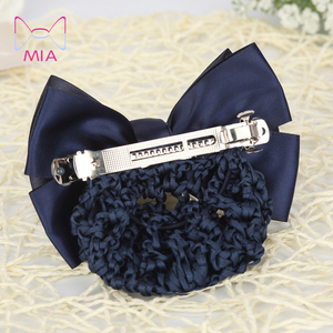Flower Headdress Nurses Bow <strong>Bun</strong> Jewelry Hairnet Pocket Alloy <strong>Hair</strong> <strong>Pins</strong> With Net Hotel Bank Clerk Hairpin Headband Accessories - Product Image 3