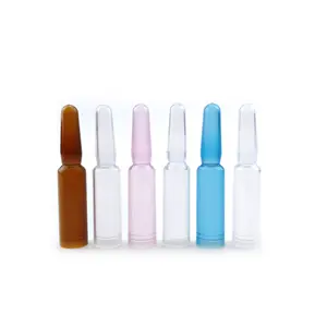 Essential oil penicilin reagent ampoule glass bottle 1.5ml 2ml 3ml plastic cosmetic ampoule bottle vial ampoules for hair