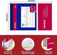 Carnet de factures autocopiantes 2 feuillets personnalisé avec logo Sky Sky-OP6171, lot de 2, format personnalisé, pour commandes de vente/achat, blanc canari, 50 jeux de formulaires NCR