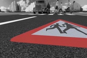 Panneaux de marquage routier préformés en thermoplastique réfléchissant pour la sécurité routière sur les autoroutes et les routes urbaines - Product Image 3