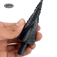 Mèches de couleur noire, cône conique HSS, rainure en spirale, tige hexagonale, super pas, 4-32mm