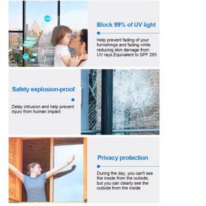 Film adhésif pour vitres effet miroir unidirectionnel avec rejet de chaleur 80-95% Protection de la vie privée Design décoratif pour les fenêtres des hôpitaux et des bâtiments - Product Image 4
