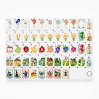 Set Mahjong Akrilik Manor Farm Flowers Harvest Wheat - Tahan Lama, Tahan Air, Buatan Tangan, Ramah Lingkungan, Hiburan Poker