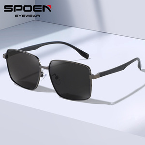 SPEN แว่นตากันแดดโพลาไรซ์ทรงสี่เหลี่ยมผืนผ้าขอบเต็ม UV400แว่นตาตกปลาขับรถกลางแจ้งผู้ชาย - Product Image 1