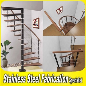 Design de mode 304 <span class=keywords><strong>Prix</strong></span> d'escaliers <span class=keywords><strong>en</strong></span> colimaçon préfabriqués <span class=keywords><strong>en</strong></span> acier inoxydable pour le genre d'escaliers - Product Image 6