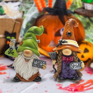 Witt escena de Halloween decoraciones bruja <span class=keywords><strong>duende</strong></span> estatua <span class=keywords><strong>Bar</strong></span> ventana bóveda Escape regalo artesanía de resina - Product Image 4