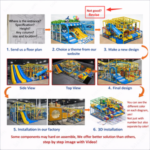 Parque Infantil Interior con Temática Oceánica Personalizada, Equipo de Juego Suave para Niños, Parque de Atracciones Comercial con Piscina de Pelotas y Tobogán, OEM/ODM - Product Image 6