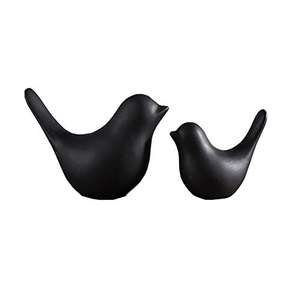 تمثال طائر صغير للديكور المنزلي، مصنوع يدويًا ومطلي من السيراميك والبورسلين، يوفر فنًا شعبيًا من الحيوانات المصنوعة من السيراميك المزجج والخزف والمينا. - Product Image 3