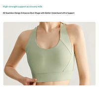Soutien-gorge de sport haute performance à bonnets moulés, grande taille, anti-transpiration, pour femme, course à pied, cardio, gym