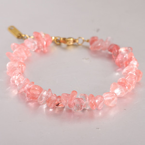 Pulsera de Piedra Irregular de Ágata de Cristal Natural Tejida a Mano, Joyería de Uso Diario para Mujer, Origen Yiwu AD1655 - Product Image 2